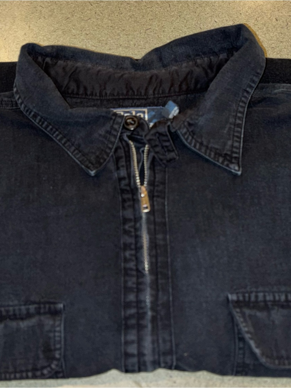 Polo Ralph Lauren Black Utility Pullover Shirt XXL Workwear Minimalist